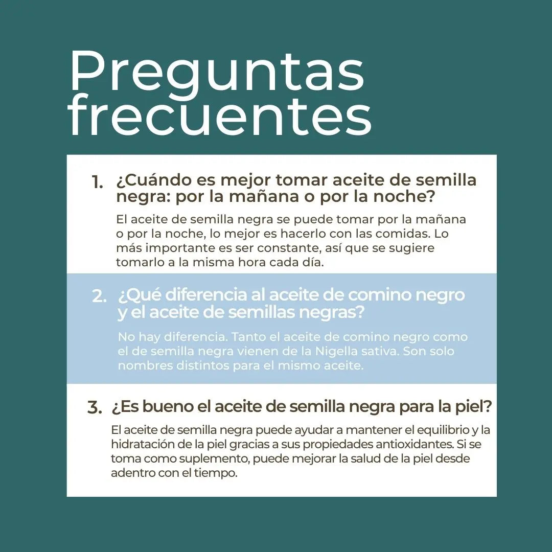 Aceite de comino negro